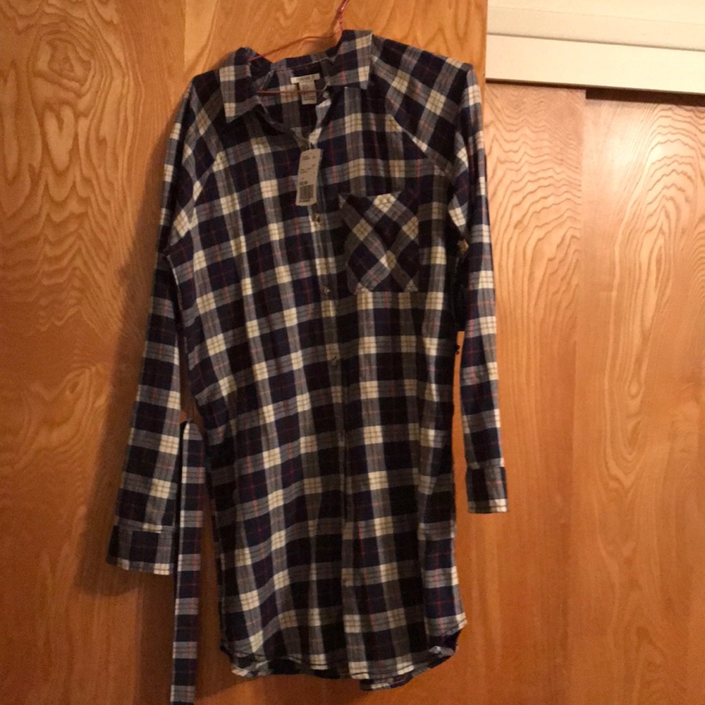 Plaid Long Sleeve Dress